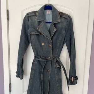 Miss Sixty Made in Italy Denim Trench-coat